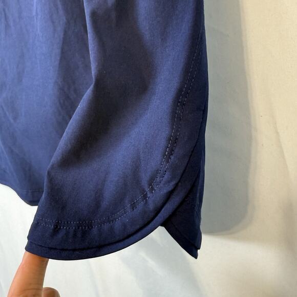 Lands End Athletic Skort Womens SIZE 8 Pickleball Tennis Navy Blue Classic Prepp - Picture 5 of 9